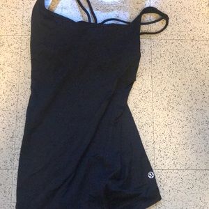 Lily lemon black workout tank